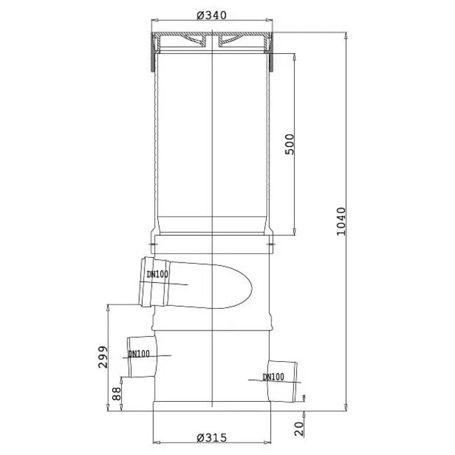 Zelfreinigend cycloon voorfilter