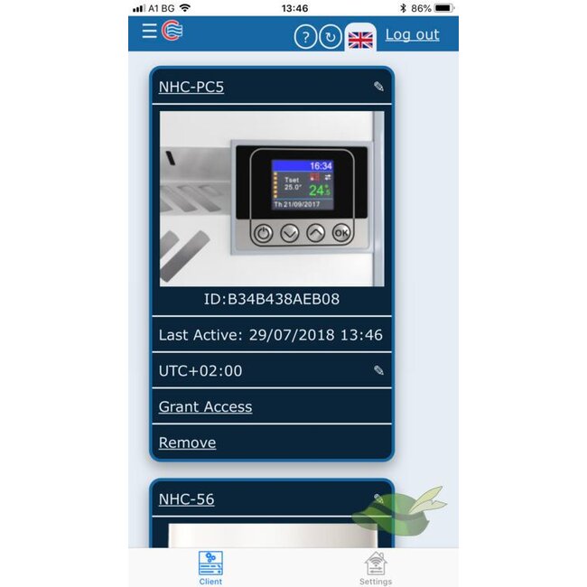 ELDOM Extra Life 2e kans Eldom Extra Life 2,0 kW elektrische wandconvector met  wifi