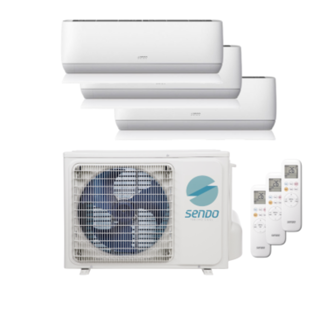 Sendo AEOLOS airco Multi split set 2 x 2.5 kW + 1 x 3.5 kW