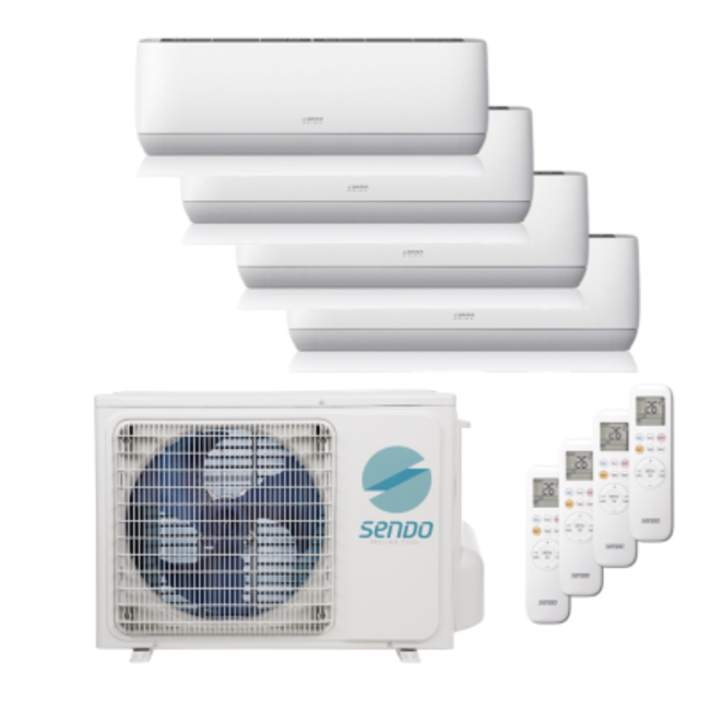 Sendo AEOLOS airco Multi split set 2 x 2.5 kW + 2 x 3.5 kW