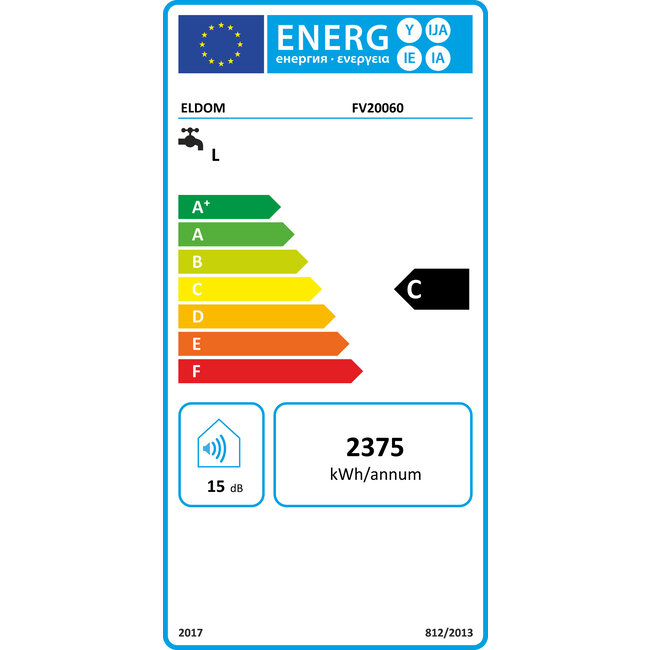 Eldom Titan Staande 200 liter boiler met handbediening