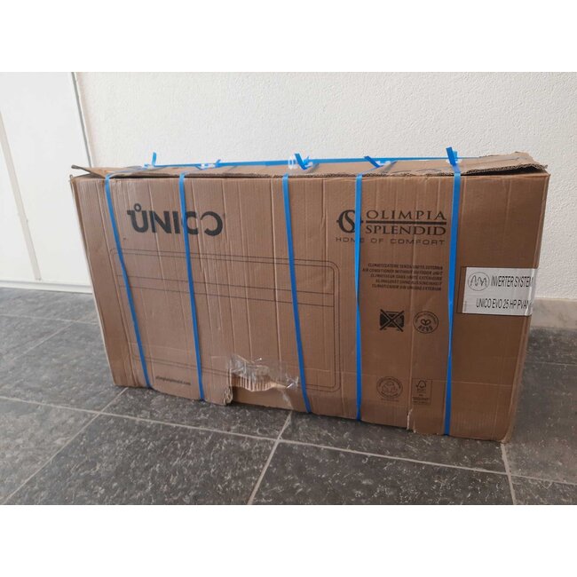 Olimpia Splendid 2e kans Unico Evo monoblock 25 HP PVAN R290 + invertermotor