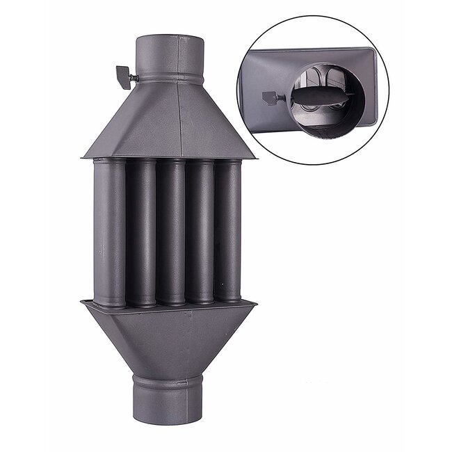 Houtkachel warmtewisselaar opzetstuk XL - 130mm