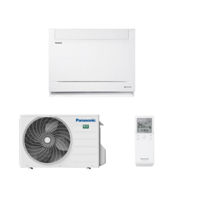 Panasonic Etherea split-unit inverter airco 5 kW vloermodel (KIT-Z50-UFE) voorgevuld (STEK)