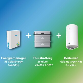 RS Solar + Zendure Energieopslag bundel – stroom en warm water