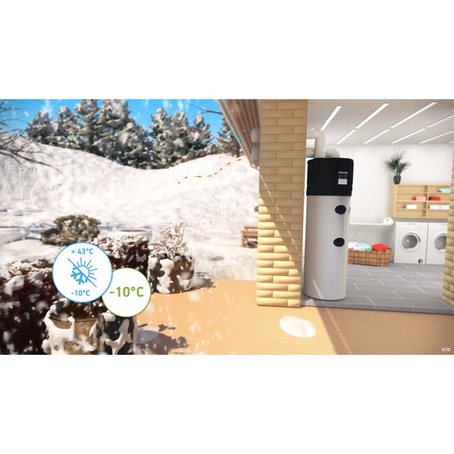 Tesy AquaThermica Pro warmtepompboiler 260 liter zonder warmtewisselaar