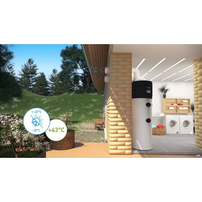 Tesy AquaThermica Pro warmtepompboiler 200 liter met warmtewisselaar