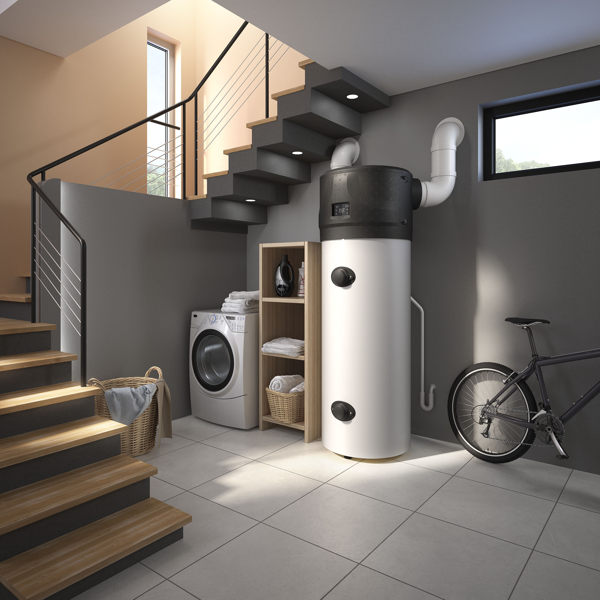 Tesy Aqua Thermica Warmtepomp boiler 260L met warmtewisselaar