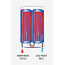 Wesen ECO Verticale elektrische boiler 80L, PRO Flat Dry model, 2 kW