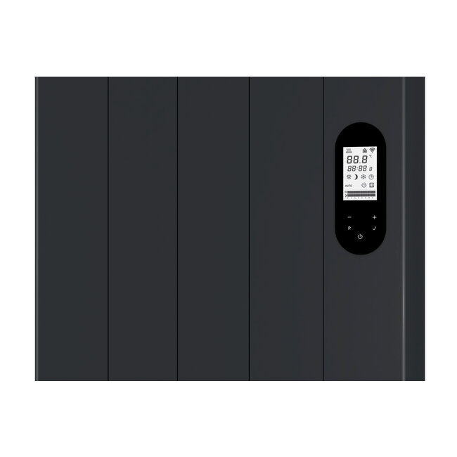 Quality heating Civetta  Verticale kachel 1500 watt (wit/zwart)