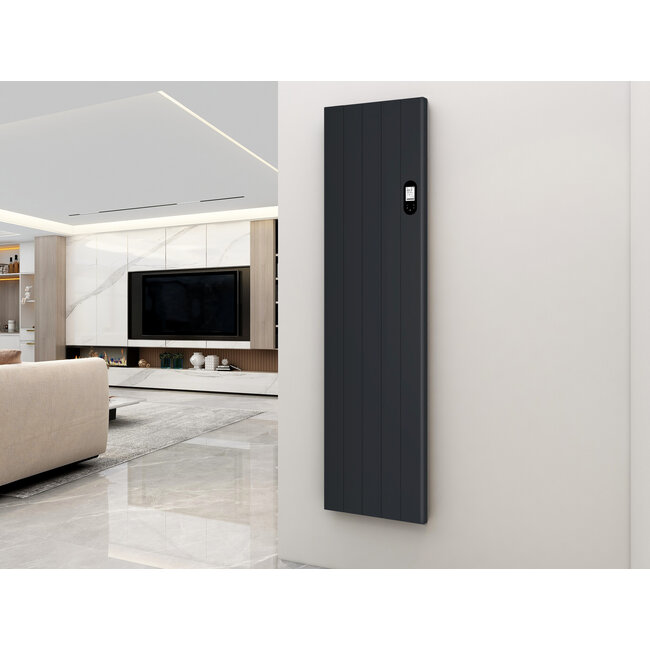 Quality heating Civetta  Verticale kachel 1500 watt (wit/zwart)