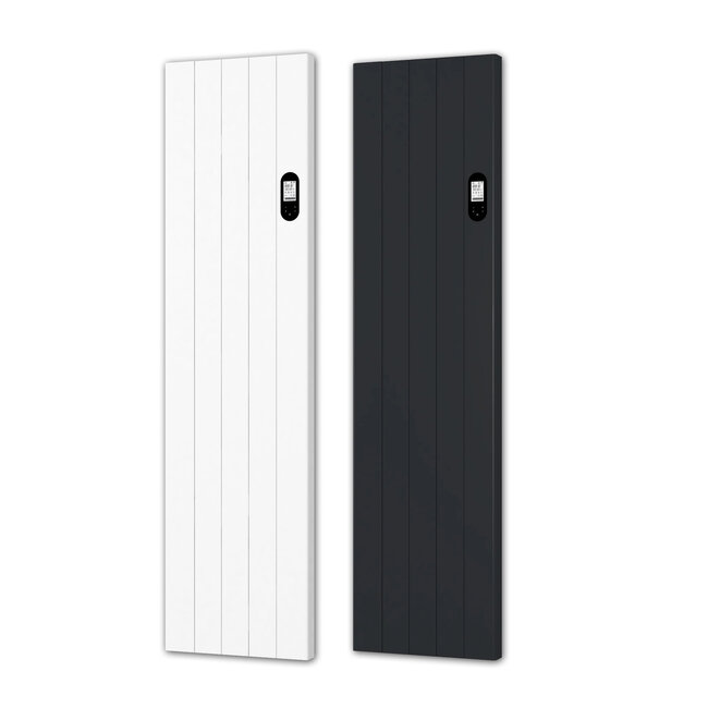 Quality heating Civetta  Verticale kachel 1500 watt (wit/zwart)