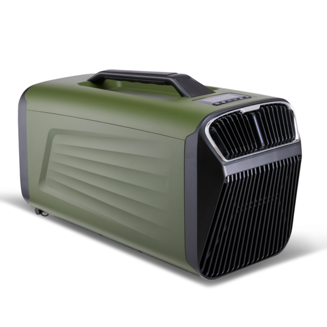 Evolar Draagbare camping airconditioner in blauw of groen voor krachtige koeling en verwarming