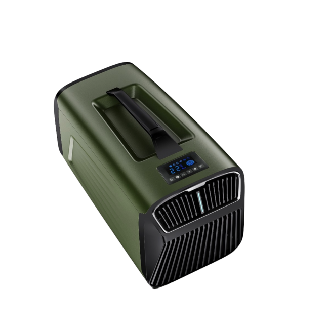 Evolar Draagbare camping airconditioner in blauw of groen voor krachtige koeling en verwarming