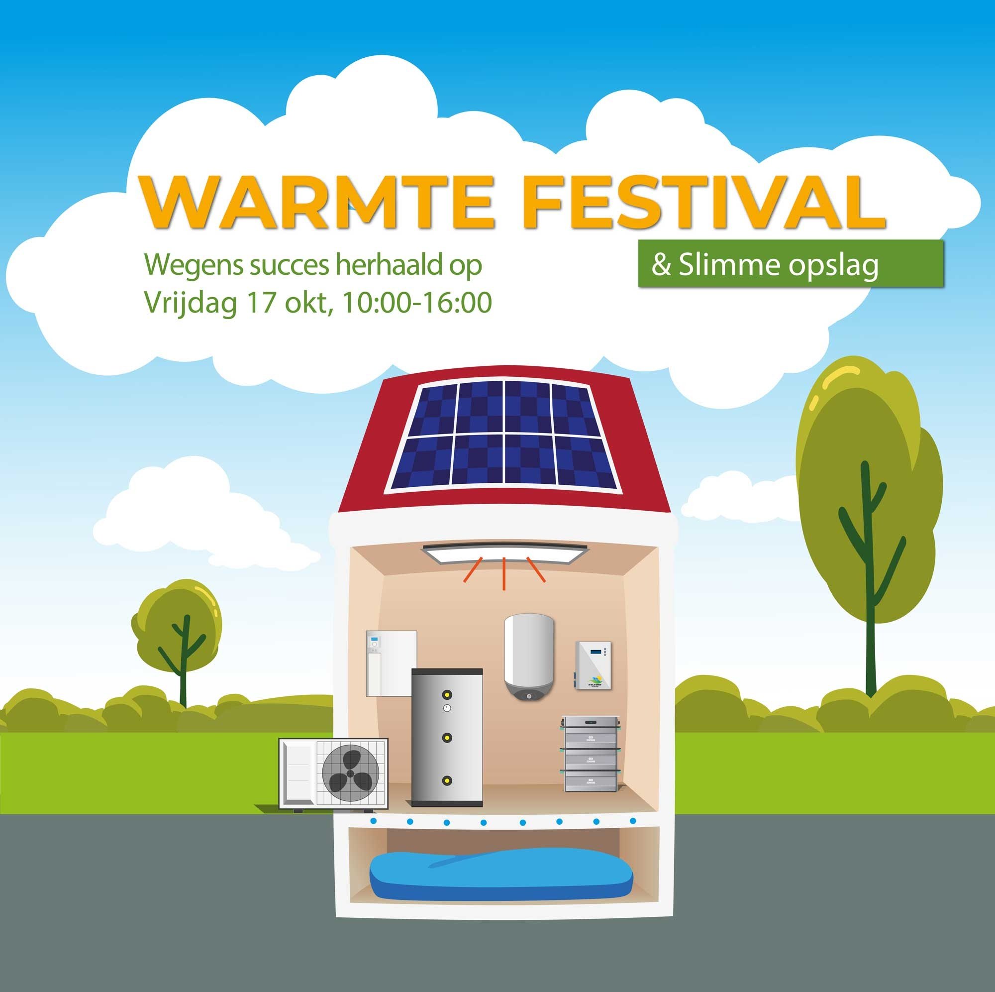 Extra dag Warmtefestival op vrijdag 17 oktober