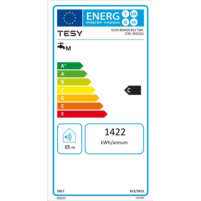 Tesy Horizontale Elektrische Boiler 80L – Indirect Gestookt met 1 Warmtewisselaar