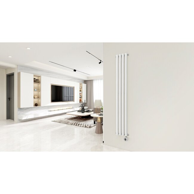 Quality heating Elektrische radiator verticaal wit Calysta 1000Watt