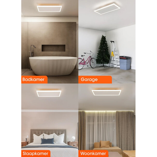 Quality heating InfraGlow Wifi infraroodpaneel met led verlichting 135x39 cm 1700watt