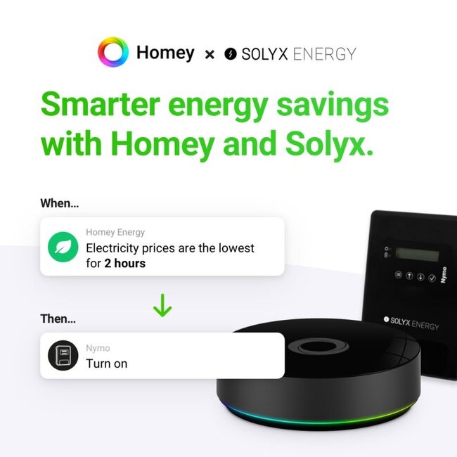 Solyx Energy Nymo Water accu met Homey koppeling