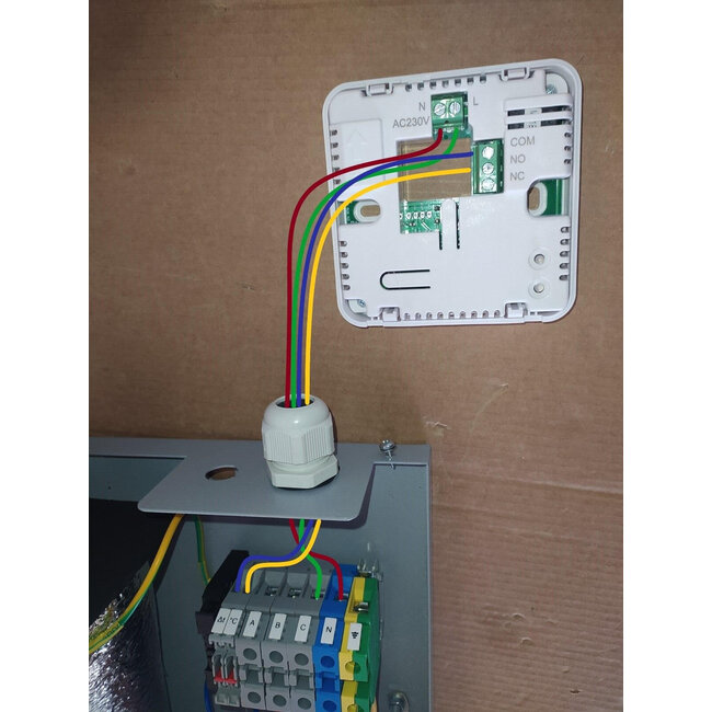 ThermoGroup Draadloze thermostaat WT-02 voor de elektrische CV