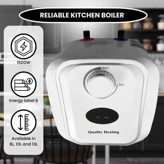 Quality heating 8 Liter keukenboiler