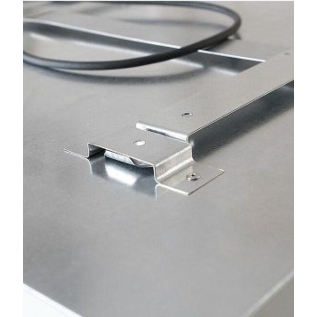 ECOSUN 2e kans U-Serie wit infraroodpaneel met korrelstructuur, 600 watt (59 x 119 cm)