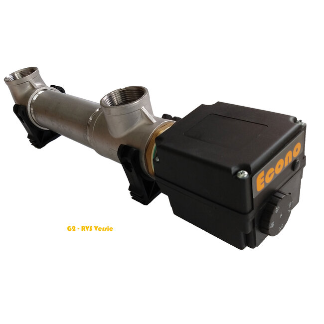 CV - doorstroom verwarmer pakket voor (hybride) warmtepomp