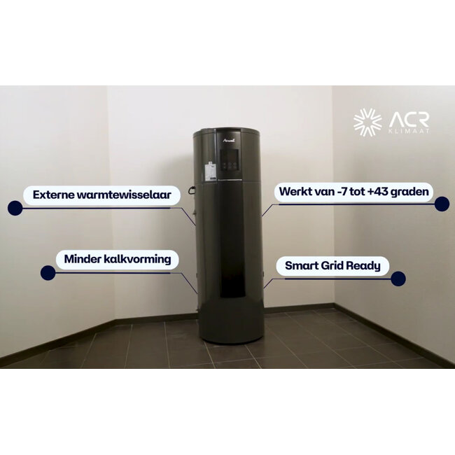 Airwell Eleo M  Warmtepompboiler 200L of 300L (R290,  RVS )