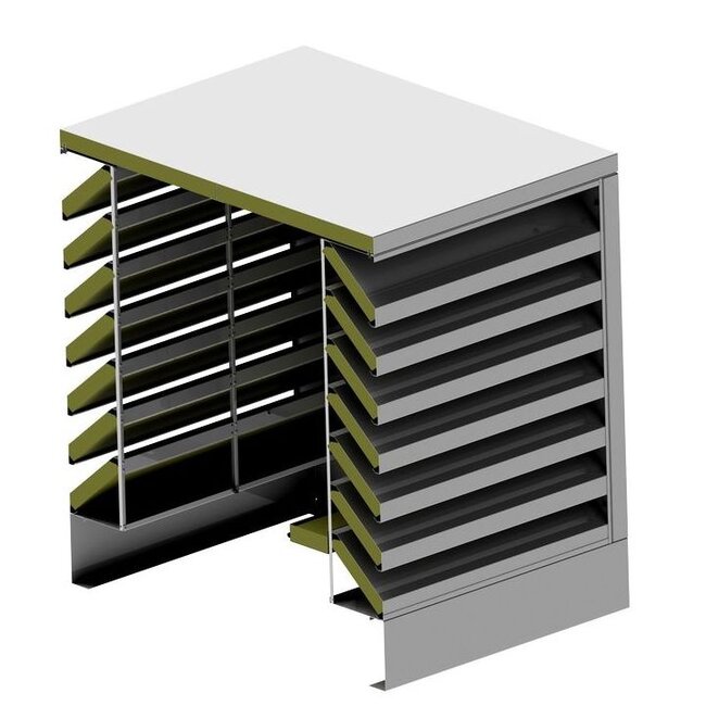 IPCOM Vrijstaande geluidsreducerende omkasting voor airco of warmtepomp buitenunit