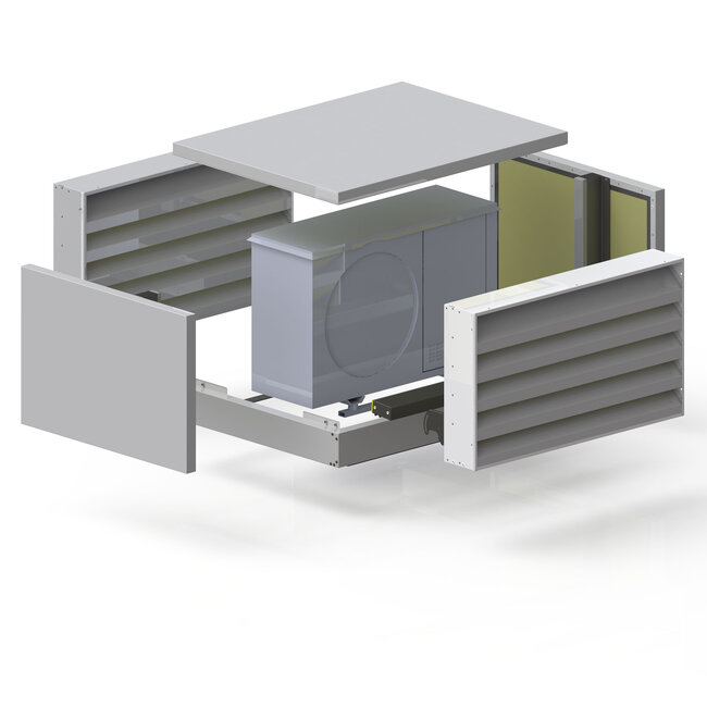IPCOM Geluidsreducerende omkasting voor airco of warmtepomp buitenunit