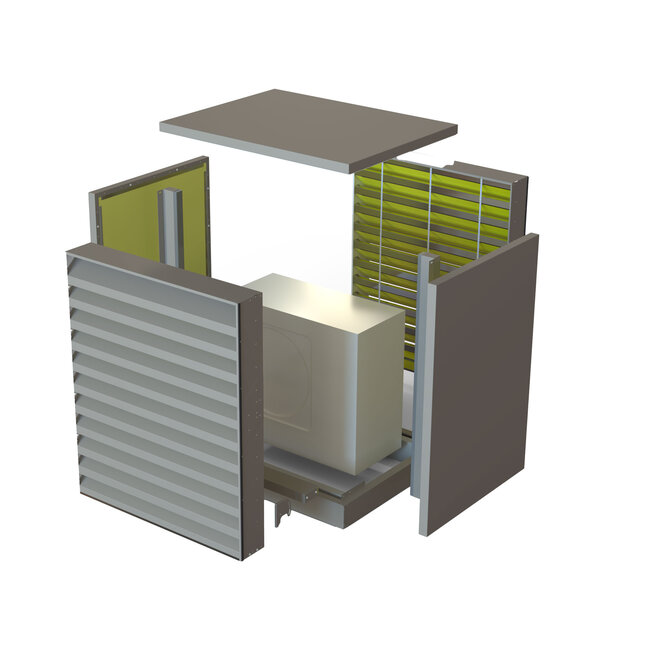 IPCOM Geluidsreducerende omkasting voor airco of warmtepomp buitenunit