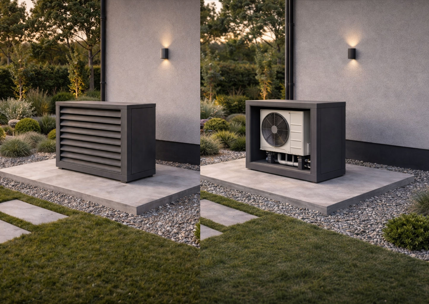 IPCOM geluidsreducerende warmtepomp omkasting