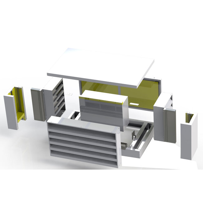 IPCOM Geluidsreducerende omkasting voor airco of warmtepomp buitenunit