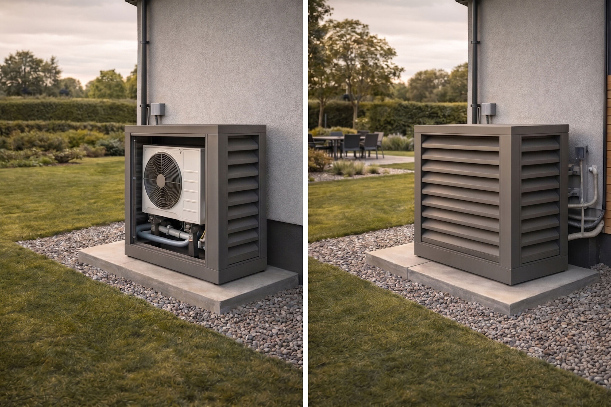 IPCOM geluidsreducerende warmtepomp omkasting