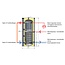 Eldom 500 liter combi hygiene buffertank met 1 RVS en 2 reguliere warmtewisselaars