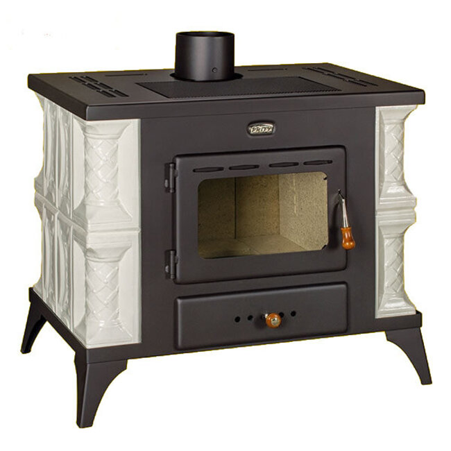 Prity Vrijstaande retro tegelkachel 9 kW - showroom model