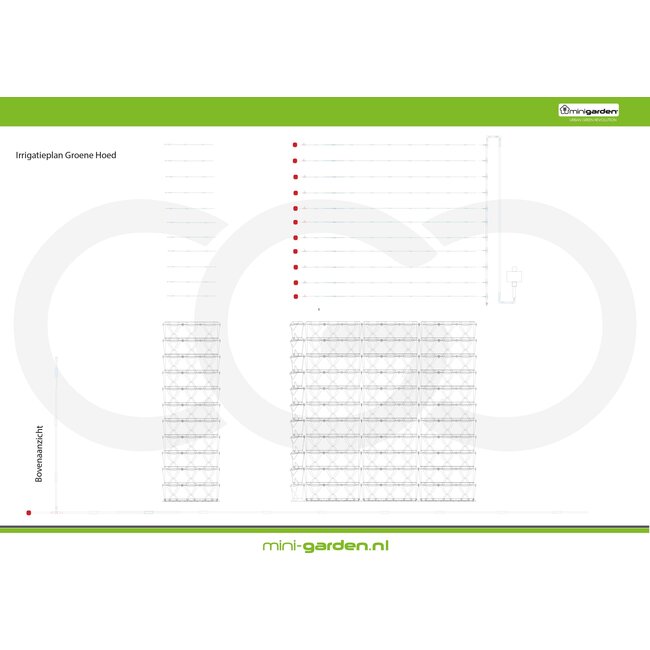 Minigarden Groene Wand 5,5 m2  incl irrigatiesysteem- Showroom model