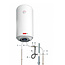 Galanta Green Hat Verticale elektrische boiler 80L, 2kW, met digitale bediening - Brede uitvoering