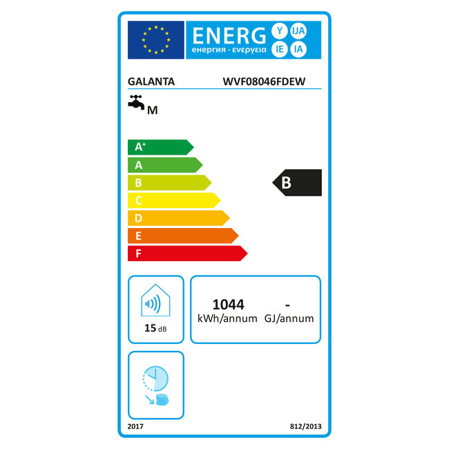Galanta Green Hat Verticale elektrische boiler 80L, 2kW, met digitale bediening - Brede uitvoering