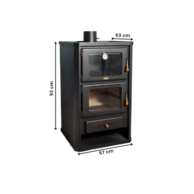 Prity Vrijstaande houtkachel met oven FG - 14 kW -showroom model