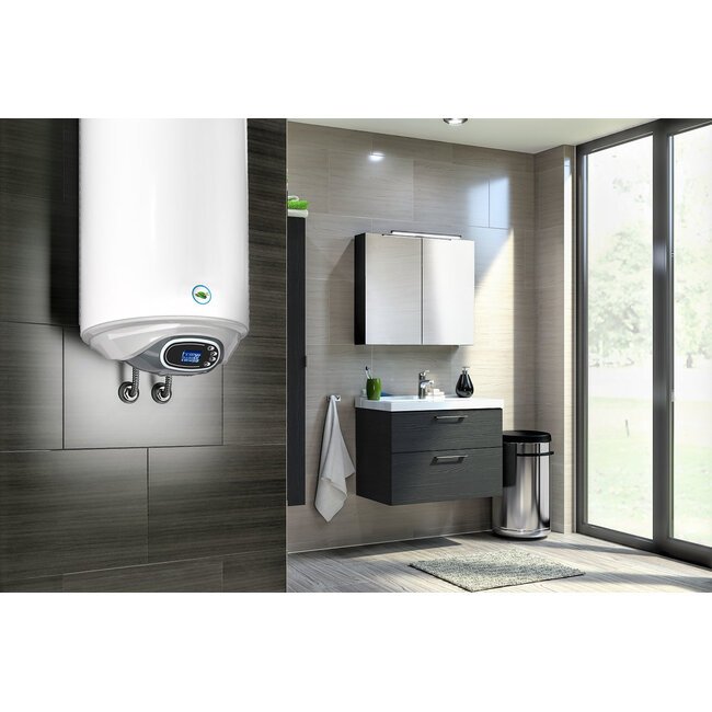 Galanta Green Hat Verticale elektrische boiler 80L, 2kW, met digitale bediening  en droge warmte elementen
