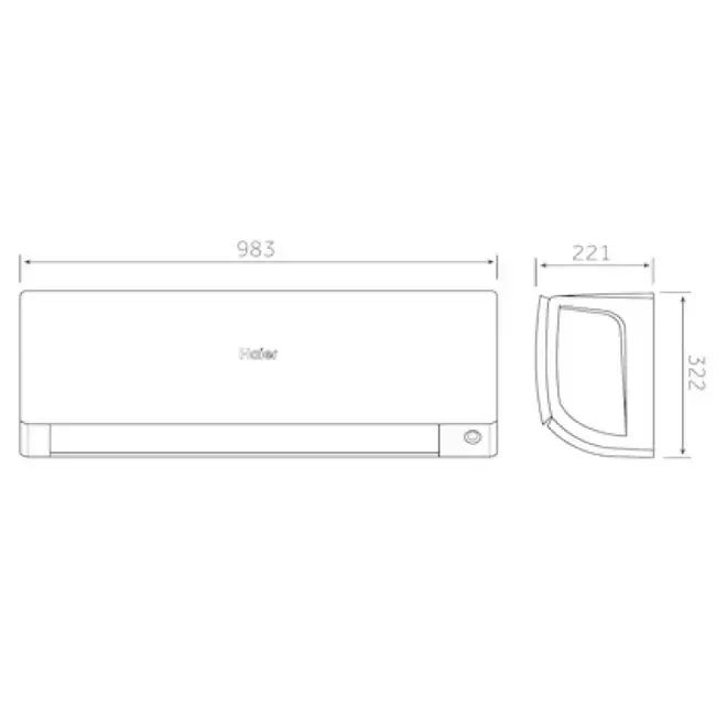 Haier Serene Split-unit inverter airco 5 kW voorgevuld (STEK)