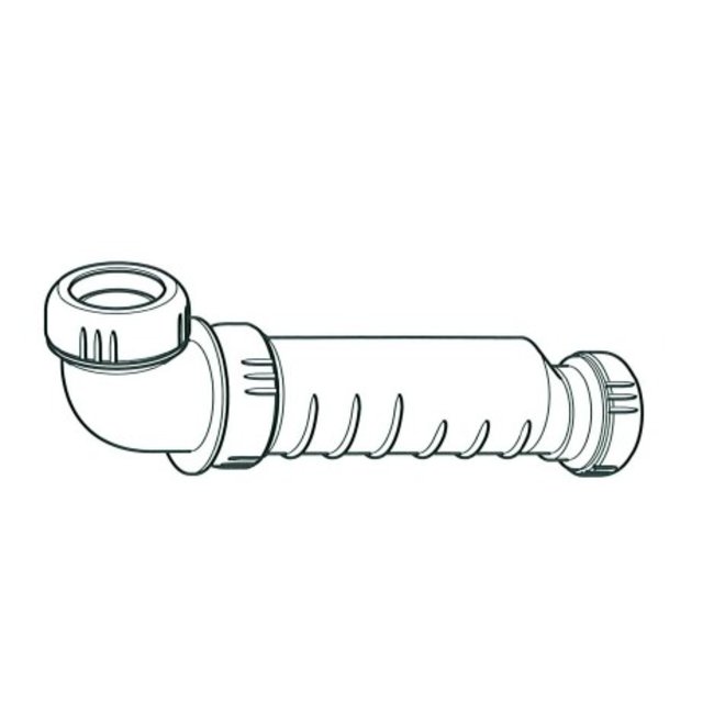 Wavin Knie adapter voor HepVo Sifon