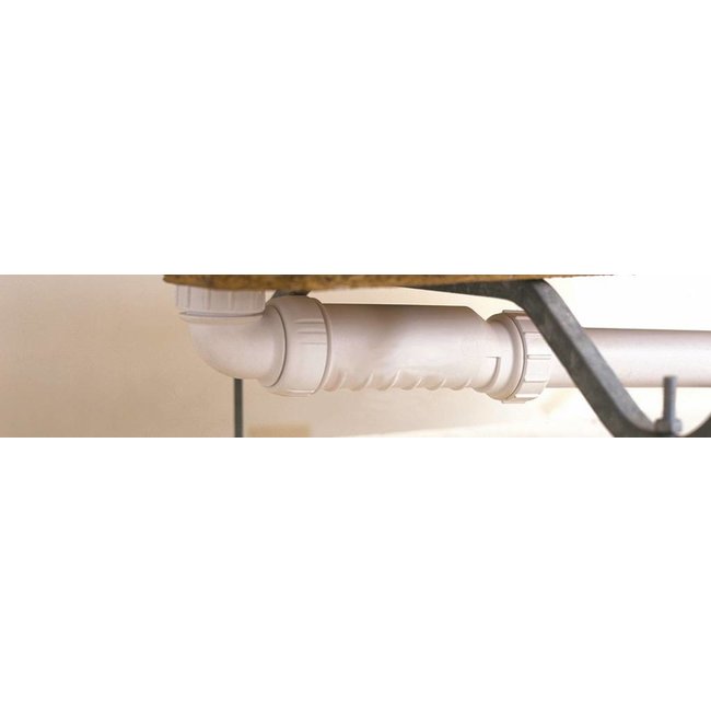 Wavin HepVo Sifon 32 of 40 mm kit met aansluitmof en aansluitbocht met wartel