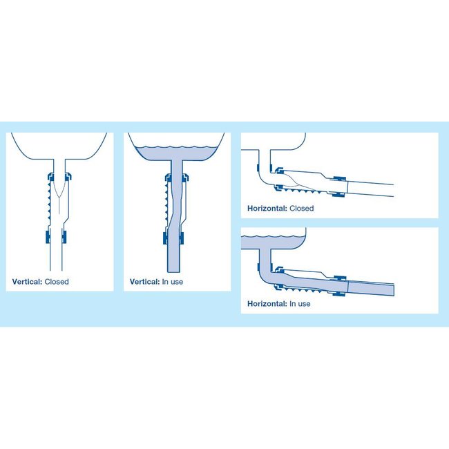 Wavin HepVo Sifon 32 of 40 mm kit met aansluitmof en aansluitbocht met wartel