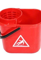 ACOR Minimopemmer kunststof 14 ltr. met uitwringkorf rood
