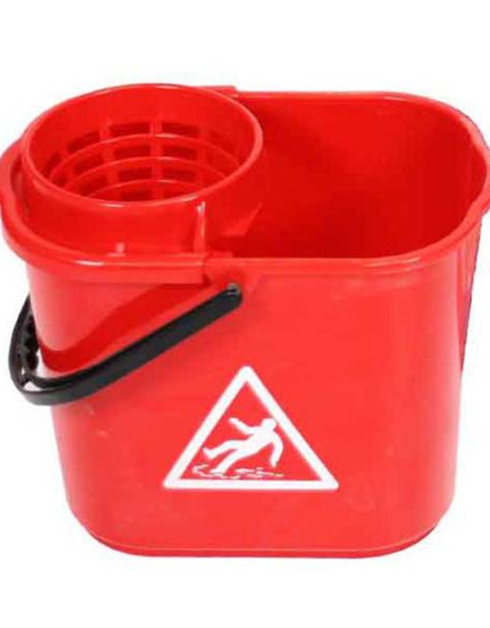 ACOR Minimopemmer kunststof 14 ltr. met uitwringkorf rood