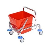 ACOR Rolemmer 17 liter verchroomd onderstel, emmer 1x17 ltr. Incl. pers