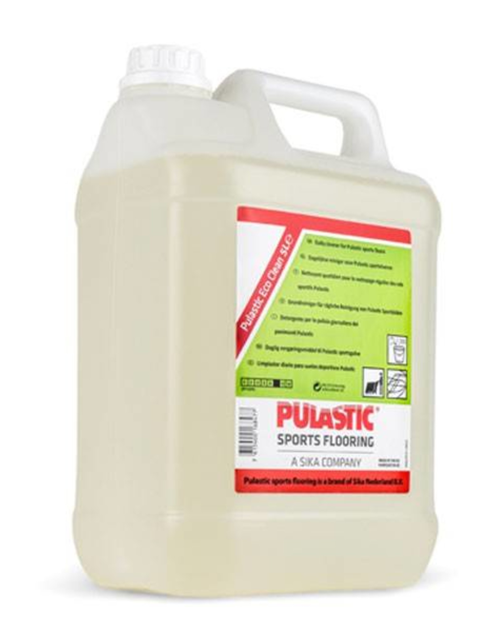 Pulastic Pulastic Eco Clean 5 ltr. Voor dagelijke reiniging sportvloeren.