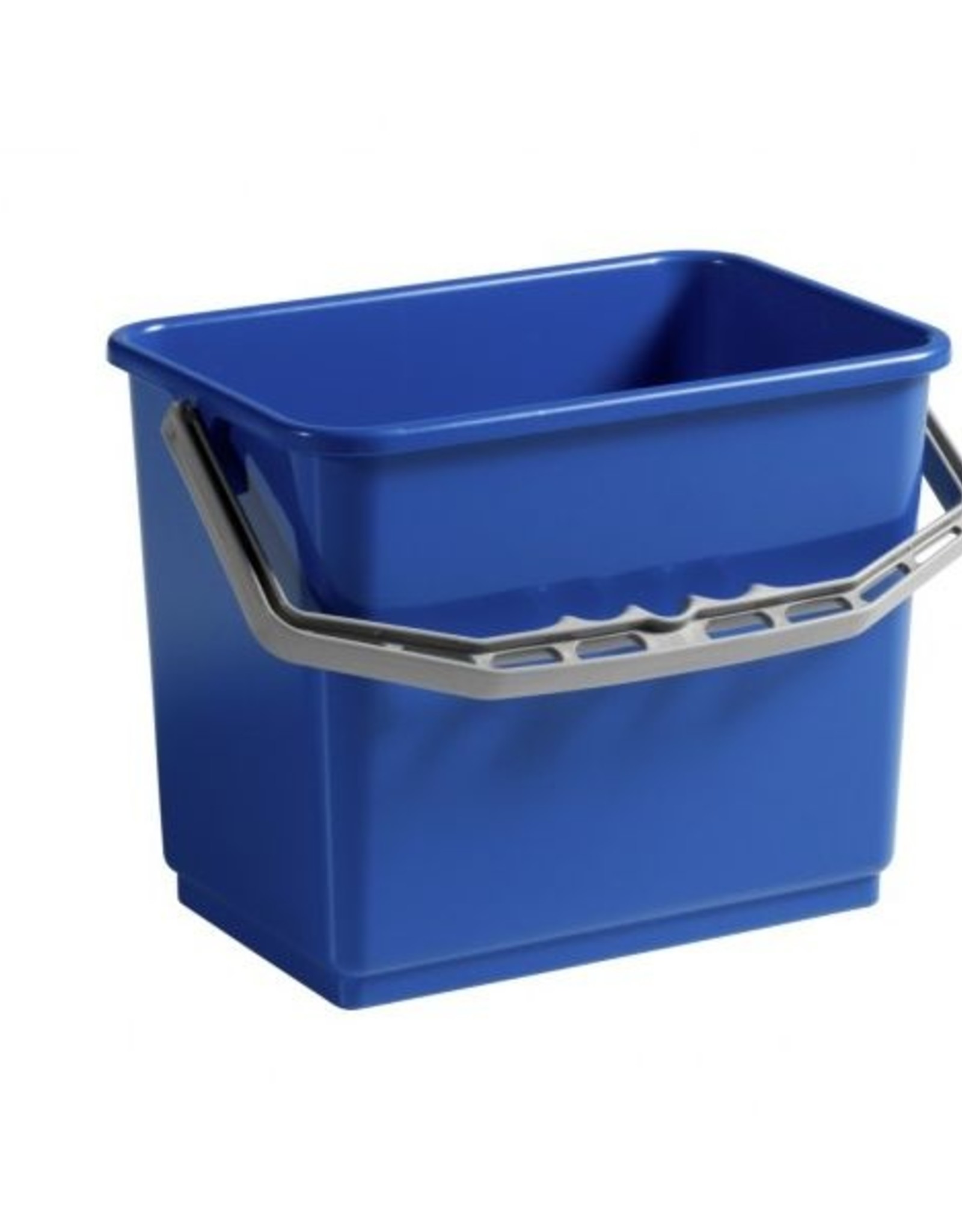 ACOR Wringpersemmer 6 ltr. blauw rechthoek voor materiaalwagen of werkemmer